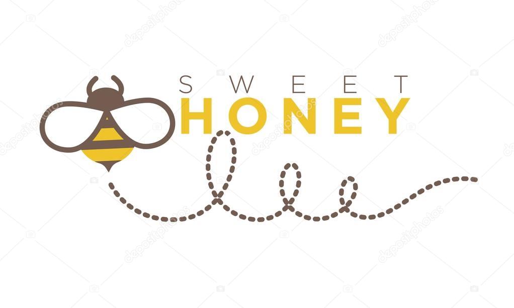 Organic sweet honey logo design