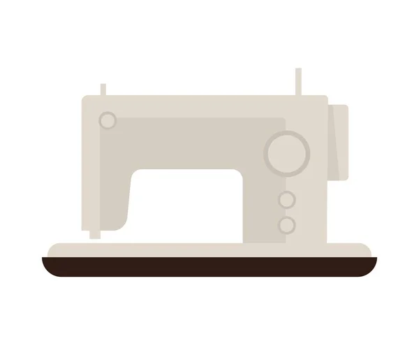 Máquina de costura isolada em branco — Vetor de Stock