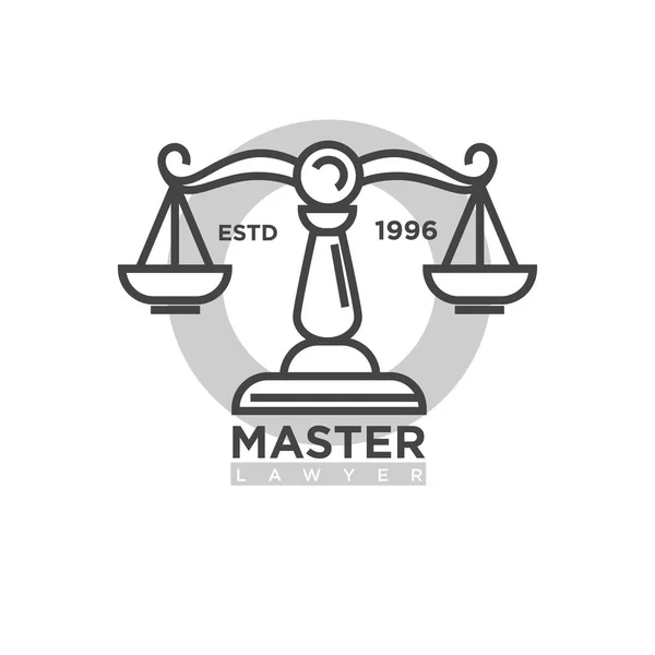Hlavní právník organizace znak — Stockový vektor