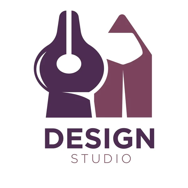 Logo des Designstudios — Stockvektor