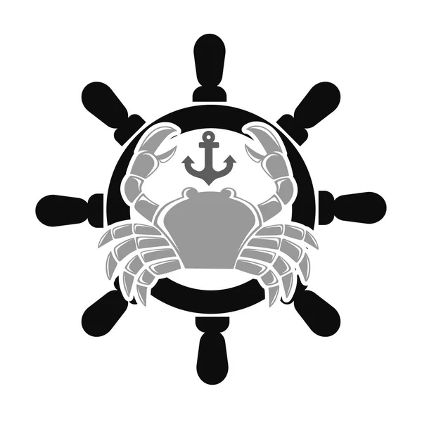 Emblema del club de mar — Archivo Imágenes Vectoriales