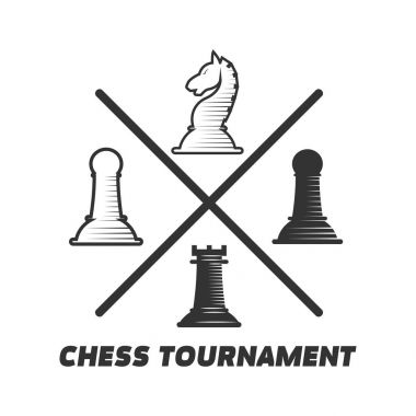 Satranç Turnuvası logo rakamları ile