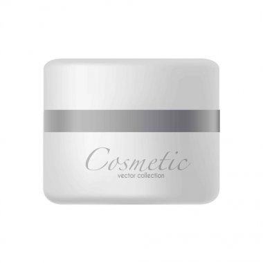 Kozmetik krem ile plastik kavanoz