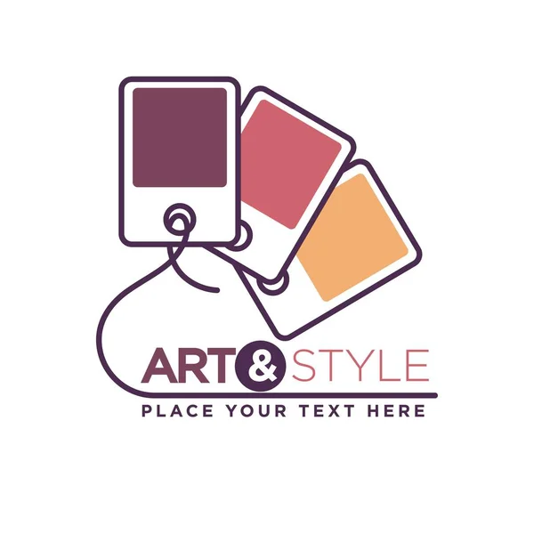 Art and style logotype — Stock Vector