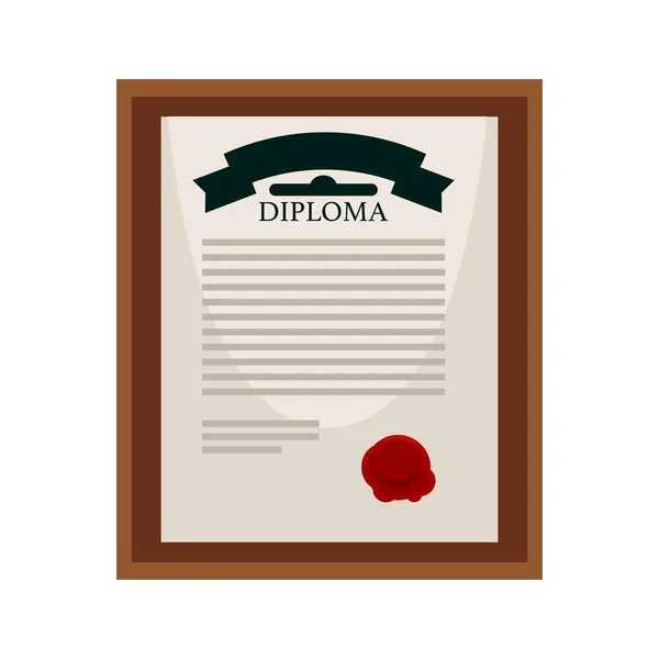 Diploma oficial universitario — Archivo Imágenes Vectoriales