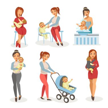 Bakım yeni doğan çocuk anne