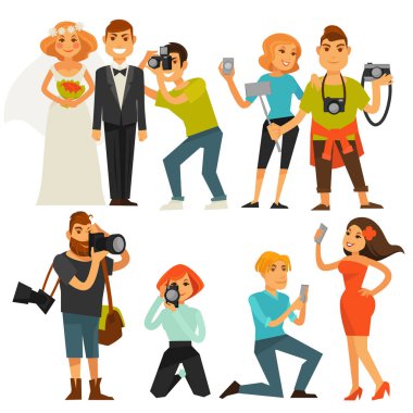 insanlar alarak fotoğraf ile fotoğraf makinesi