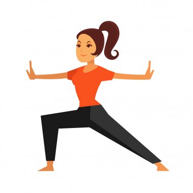 Genç karate yapıyor kadın