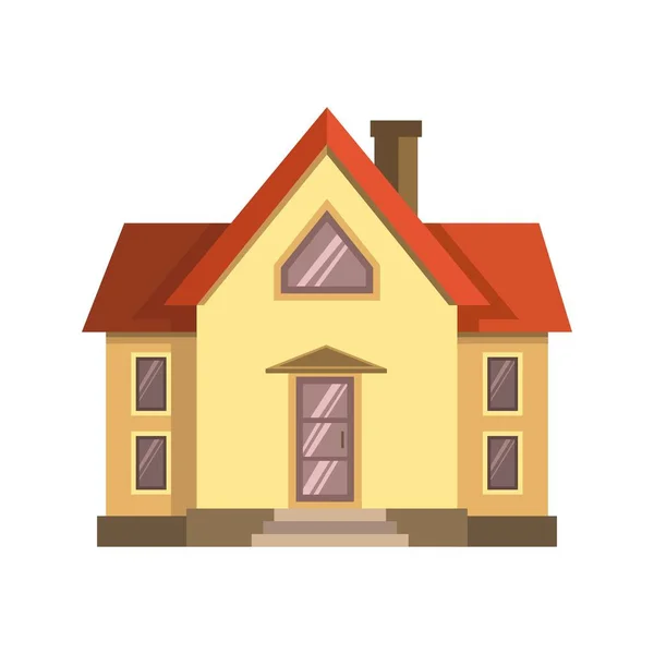 Huis pictogram voor de weergave van de binnenplaats — Stockvector
