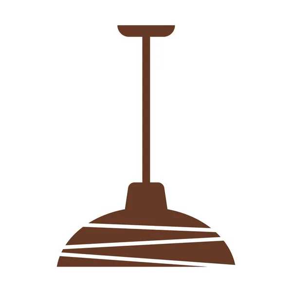 简单的褐色吊灯 — 图库矢量图片