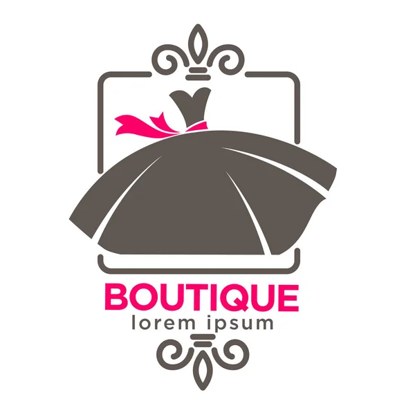 Szablon logo salonu atelier mody — Wektor stockowy