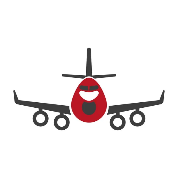 Avia nebo letecké dopravní společnosti ikona — Stockový vektor