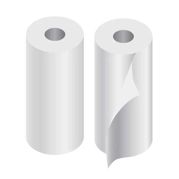 Empty toilet roll cartoon — Stock Vector © lineartestpilot #14923571