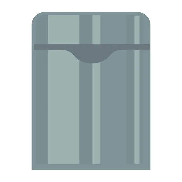 Poubelle ouverte minimaliste — Image vectorielle