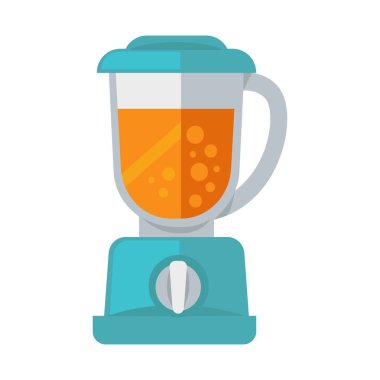 Blender turuncu sıvı ile