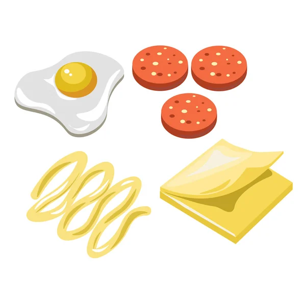 Sándwich de comida rápida iconos — Archivo Imágenes Vectoriales