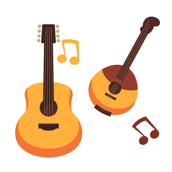 Значки музичні інструменти — стоковий вектор