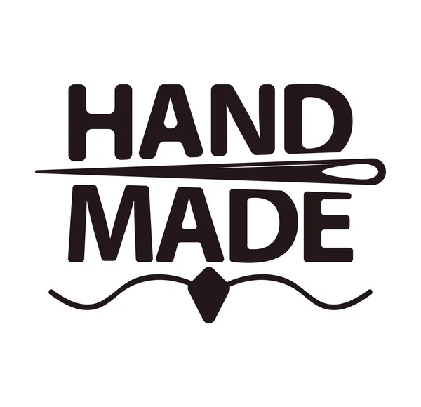 Handgjorda shop logotype — Stock vektor