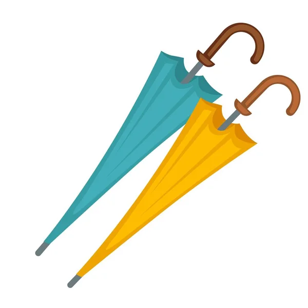 Цветные закрытые зонтики — стоковый вектор