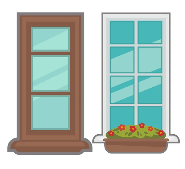 さまざまな種類の windows コレクション — ストックベクタ