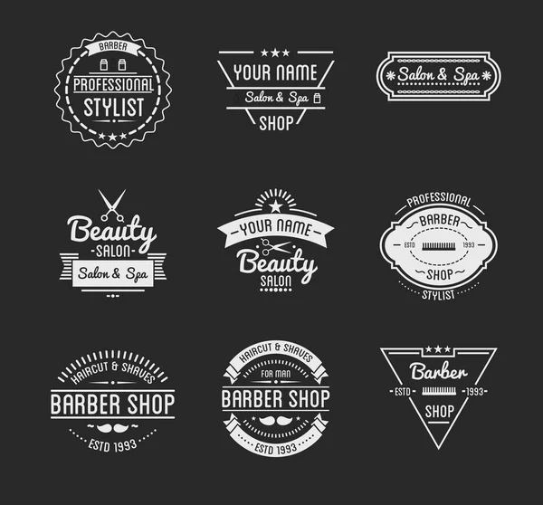 Logotipo da barbearia vintage —  Vetores de Stock