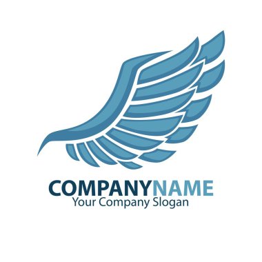 yumuşak mavi renkli logo