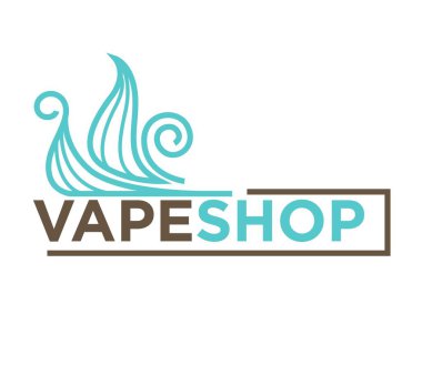 renkli bulutlar ve vape Dükkanı kelimeler