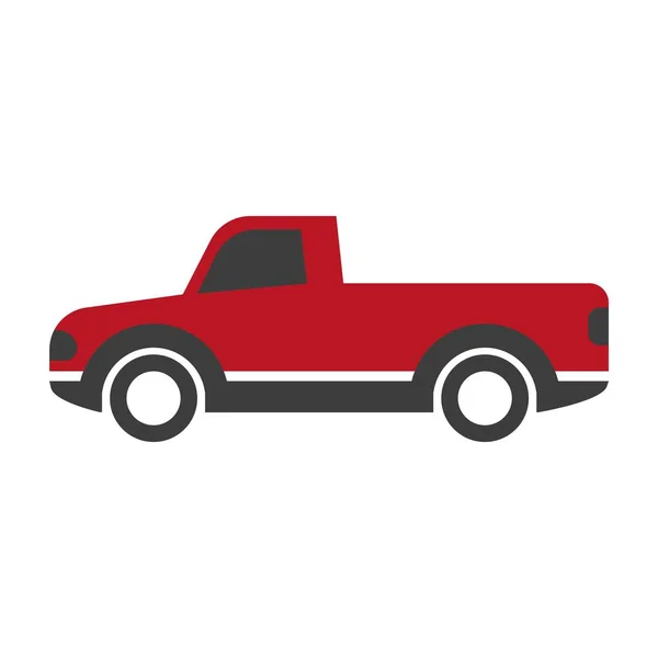 Czerwony i czarny odbiór pojazdu — Wektor stockowy