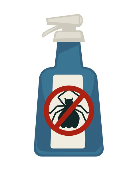 Plastová nádoba spray repelent proti komárům — Stockový vektor