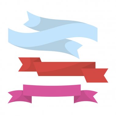 Mavi, kırmızı ve mor kurdele