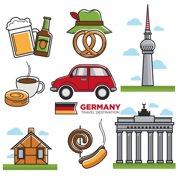 Niemiecki tradycyjnych symboli — Wektor stockowy