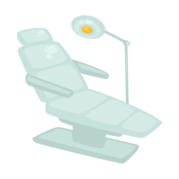 Sillón de dentistas blancos — Vector de stock