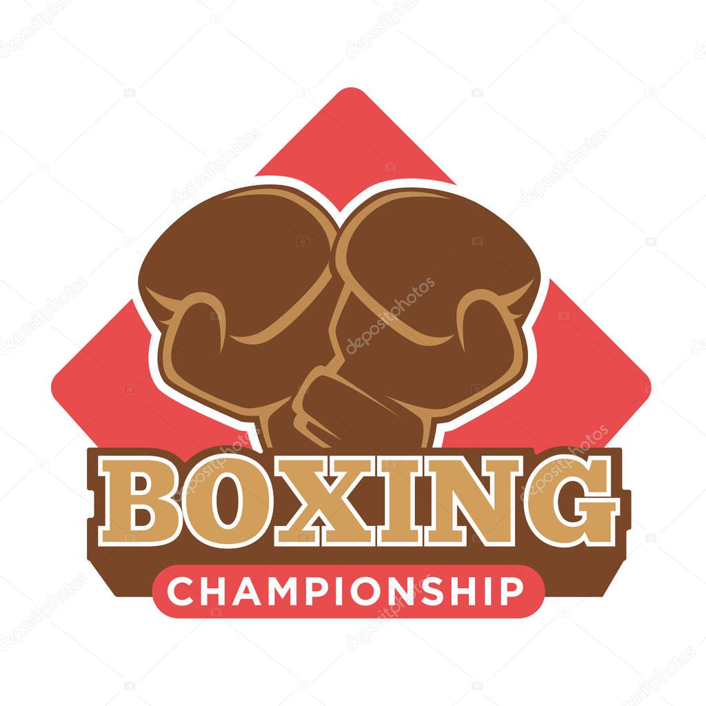 Boxing championship logo