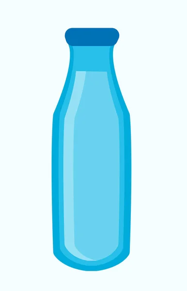 Blauwe fles met vloeistof — Stockvector