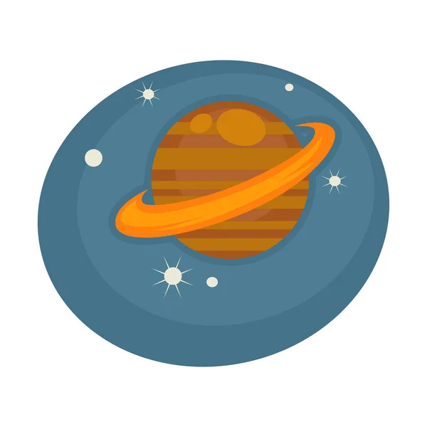 Saturnus planeet icoon — Stockvector