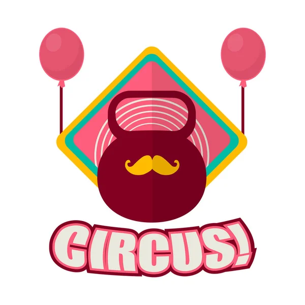 Circus performance logotype — Stock Vector