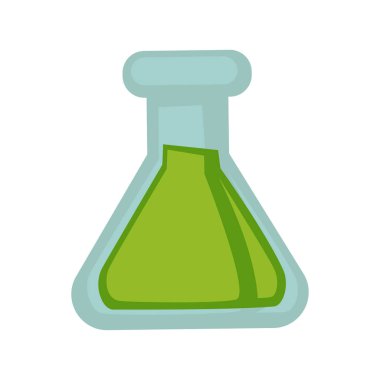 test tüpü yeşil sıvı ile