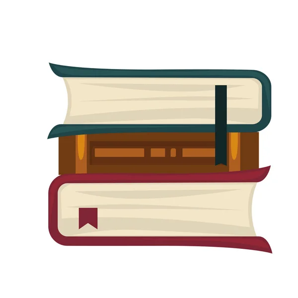 Иконка pile pf books — стоковый вектор