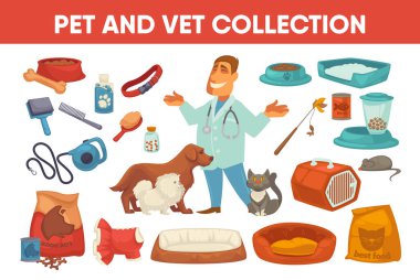 Köpek kedi evde beslenen hayvan malzeme ve kaynağı kümesi
