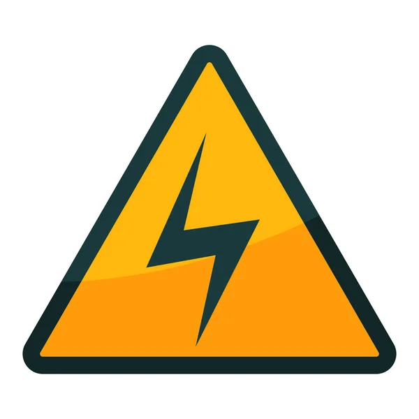 Señal de advertencia de alto voltaje — Vector de stock