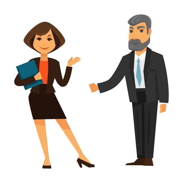 Femmes et hommes d'affaires — Image vectorielle