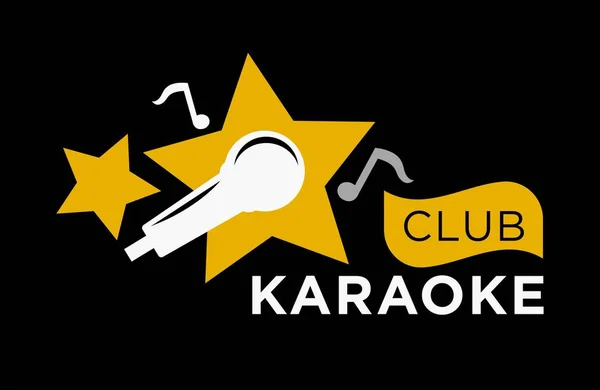 Karaoke club icoon — Stockvector
