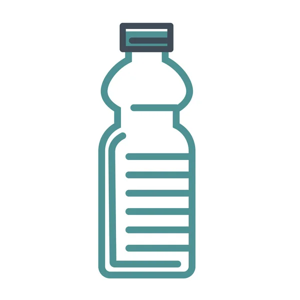 Üres vizes palack kupak — Stock Vector