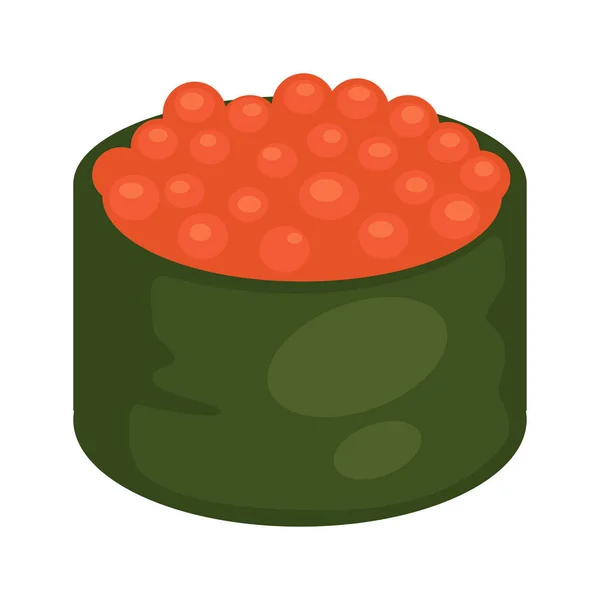 Sushi au caviar rouge — Image vectorielle