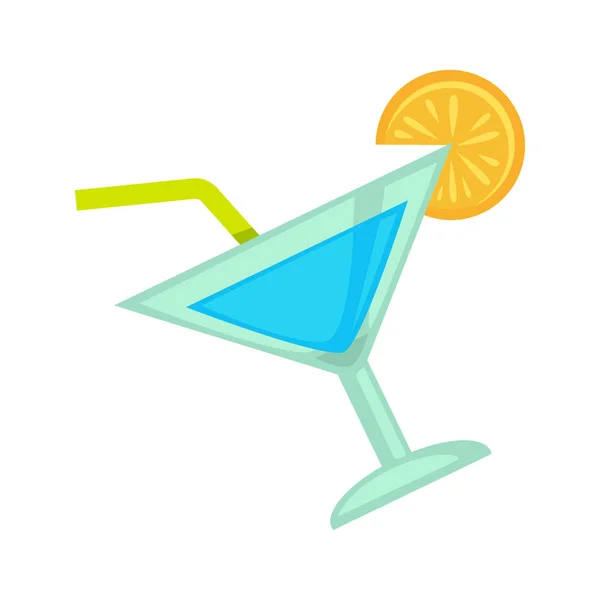 Cocktail drinken in glas — Stockvector