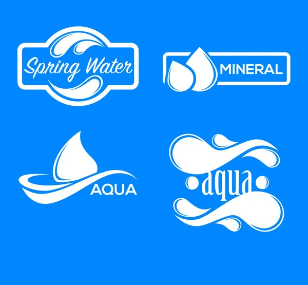 Coleção de ícones Aqua . —  Vetores de Stock