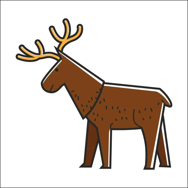 Canadian moose elk — Stock Vector