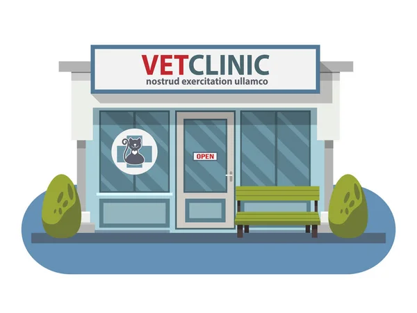 Veterinärmedicin sjukhus — Stock vektor