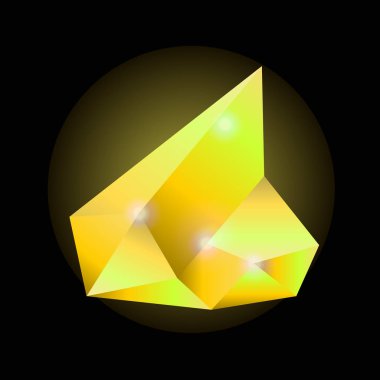 Sarı parlak kristal 