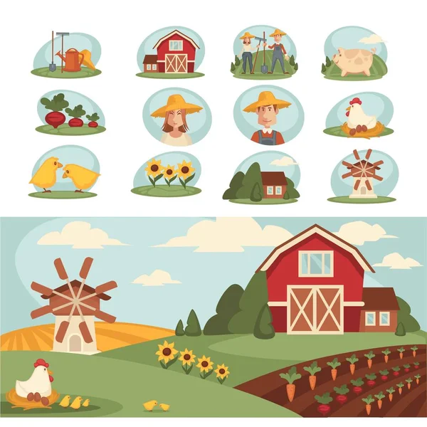 Sebze yatak ile çiftlik